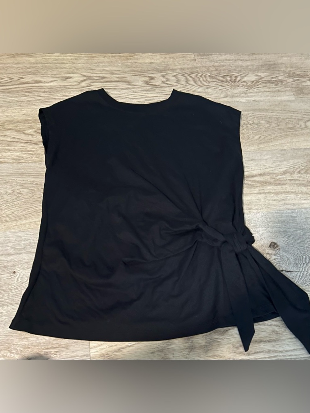 Old Navy Black Side-Tie Sleeveless Tank Top